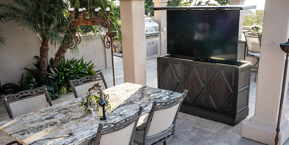 Outdoor TV Lift Cabinet