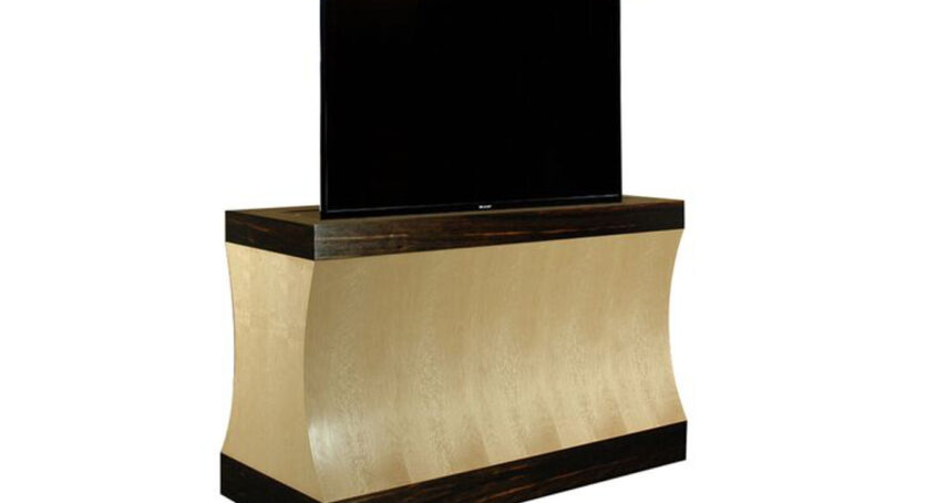 TV cabinet with lift kit for modern Cascade model by Cabinet Tronix