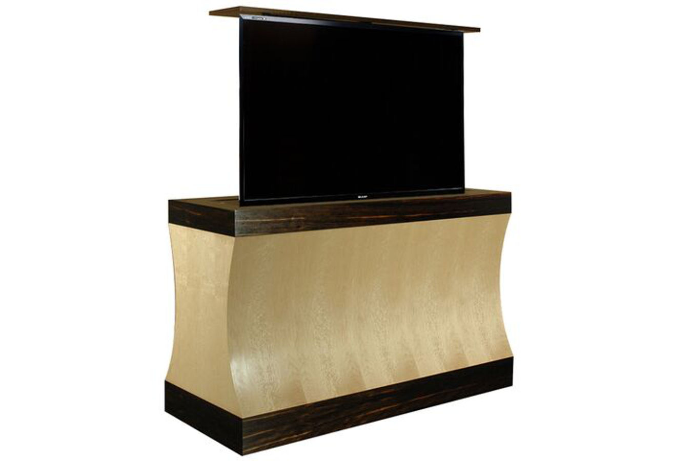 TV cabinet with lift kit for modern Cascade model by Cabinet Tronix