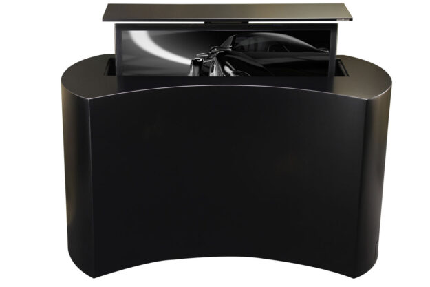 Coast Black Satin Pop Up TV Lift Cabinet - Image 2