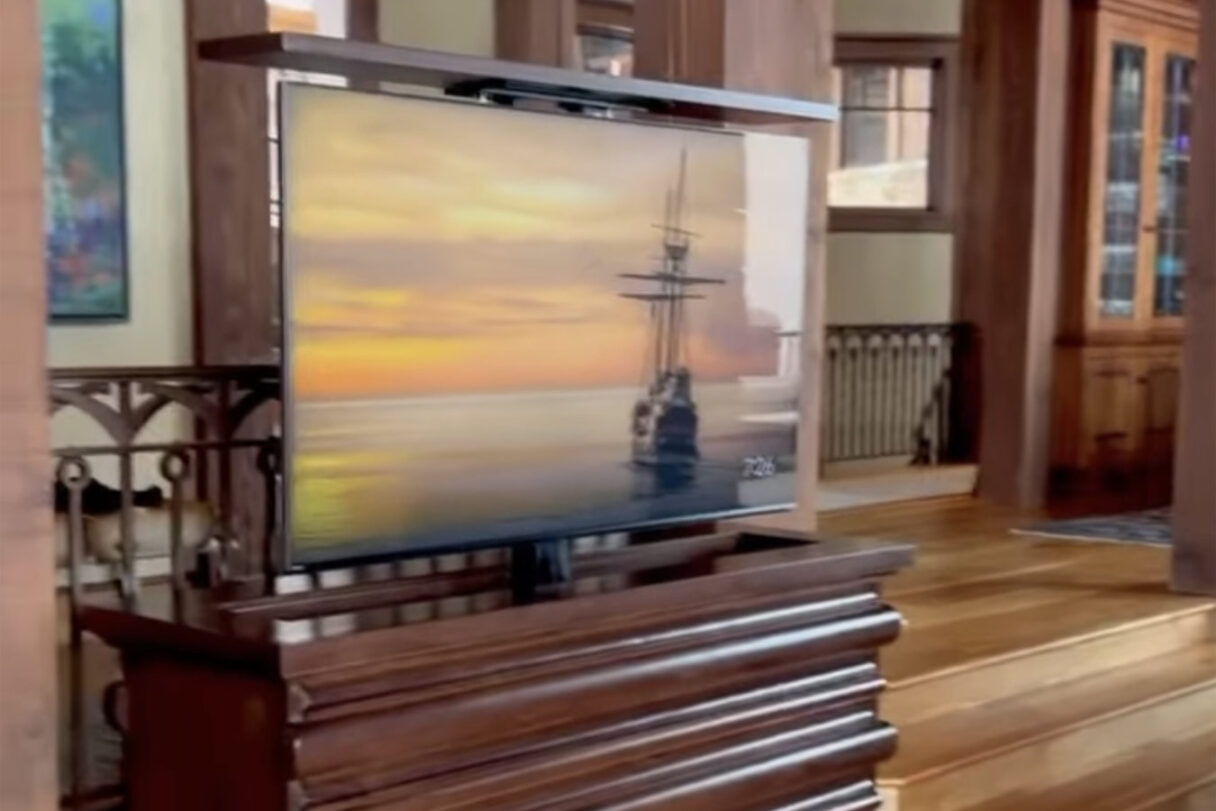 Forester Pop Up TV Cabinet Contemporary Design