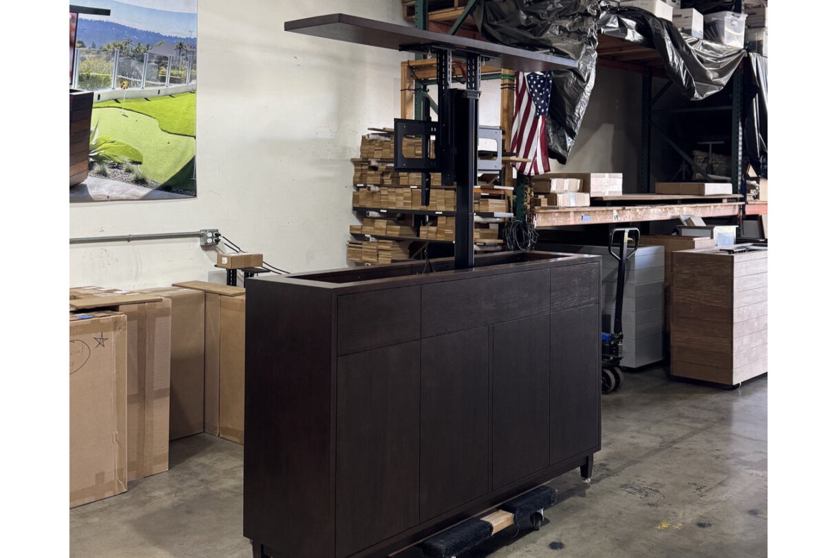 studio custom lift tv cabinet 08