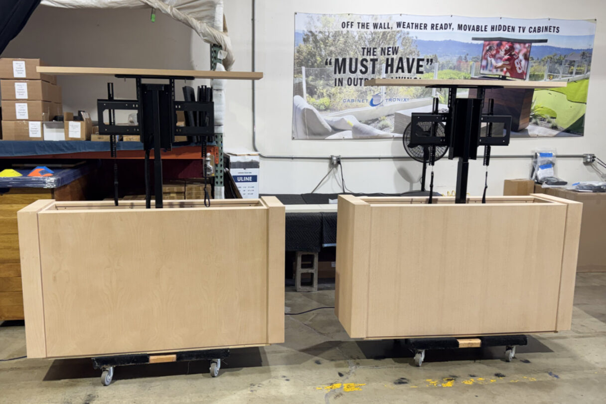 studio custom lift tv cabinet 11