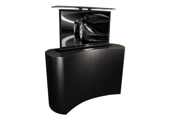 Coast Black Satin Pop Up TV Lift Cabinet - Image 4