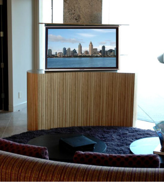 the coast custom retractable tv stand 2