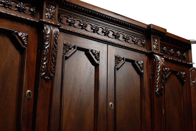 Century solid mahogany master skilled carved 65” TV lift cabinet - Image 6