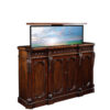 Century solid mahogany master skilled carved 65” TV lift cabinet - Image 2