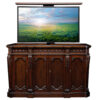 Century solid mahogany master skilled carved 65” TV lift cabinet - Image 4