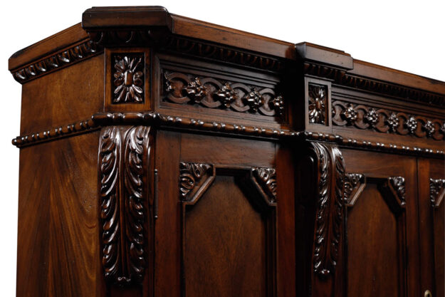 Century solid mahogany master skilled carved 65” TV lift cabinet - Image 7
