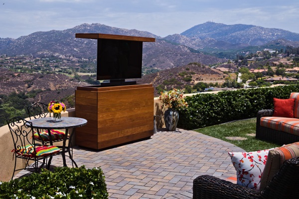 outdoor TV lift furniture