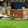 Metal T-Top IPE Outdoor Hidden TV Lift Cabinet