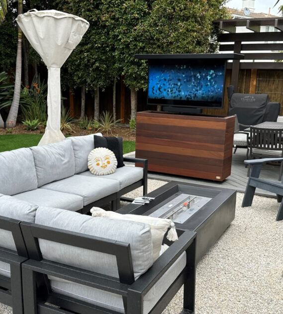 Outdoor Backyard Tv Lift Furniture