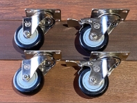Heavy-Duty, Stainless-steel Locking Caster Wheels