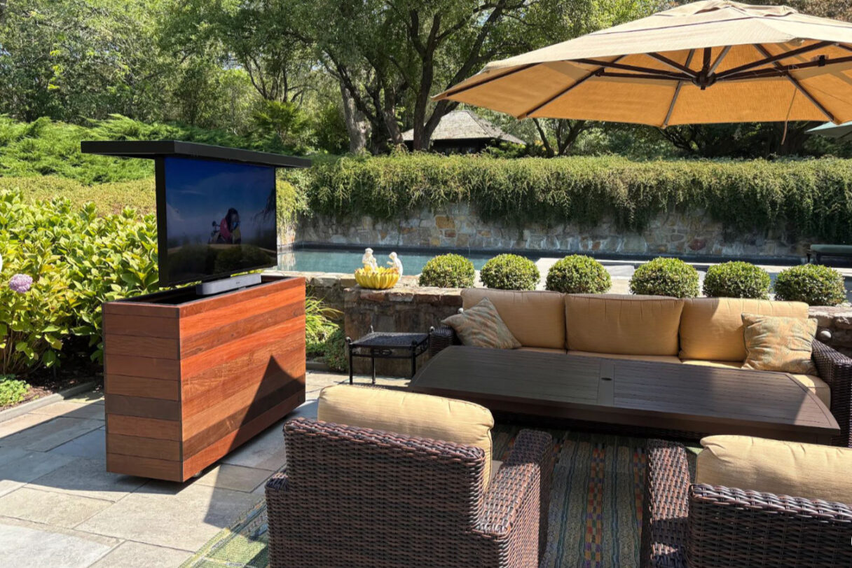 newport ri luxury outdoor tv lift furniture