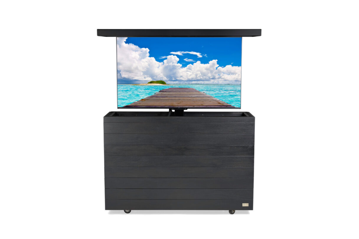 77 inch motorized outdoor tv lift cabinet