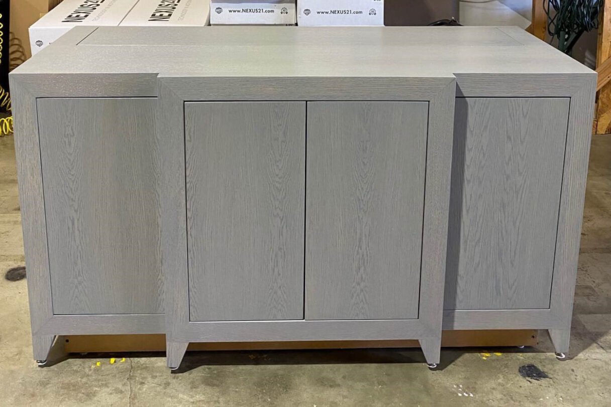 New Modern 2020 Design B Oak wood with light Grey stain