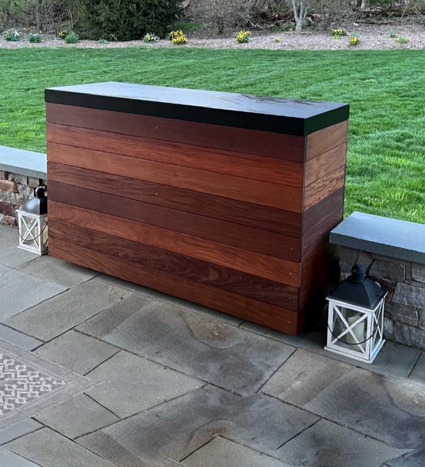 Cabana Outdoor Tv Lift Cabinet Brazil Walnut Tronix