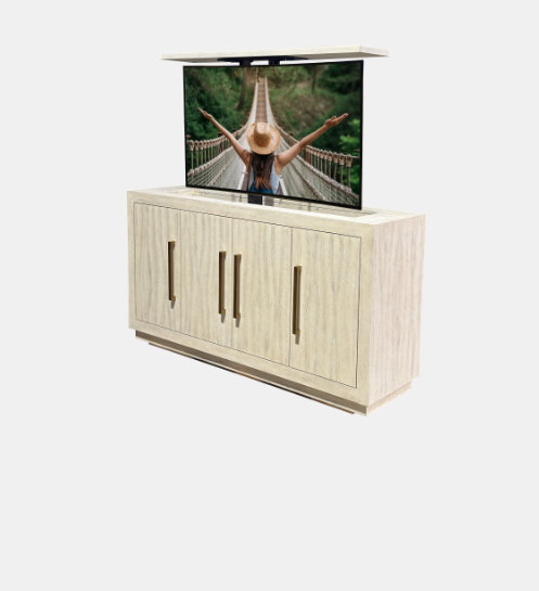 arbor buffet hidden tv lift cabinet