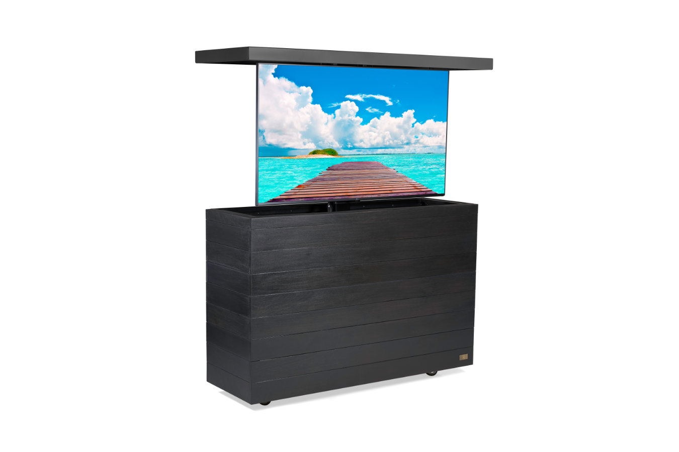 cabinet tronix ge mobile retractable tv lift cabinet