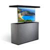 cabinet tronix gray stucco waterproof tv lift cabinet