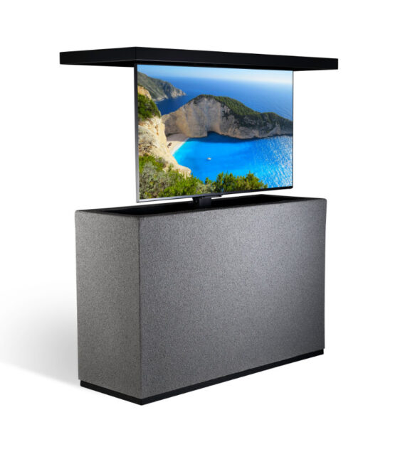 cabinet tronix gray stucco waterproof tv lift cabinet