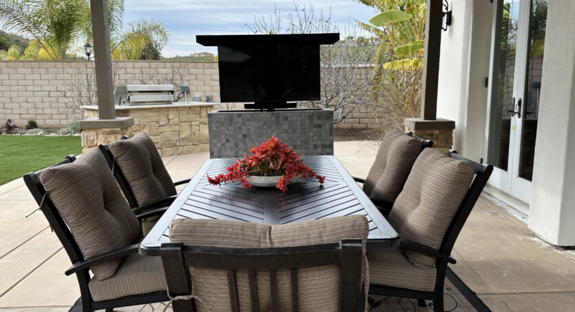 cabinet tronix waterproof retractable outdoor tv lift island