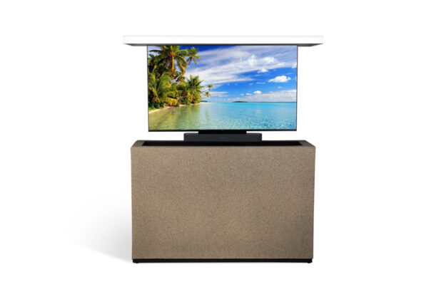 cabinet tronix retractable sound bar swivel tv lift console