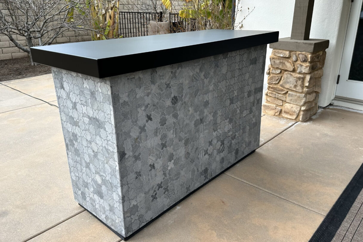 jig saw marble remote outdoor tv hidden cabinet