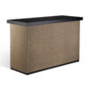 outdoor creek stucco hidden elevatated tv lift island