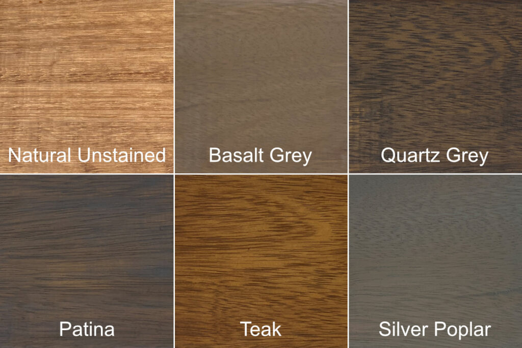 iroku wood finish samples