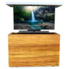outdoor patio motorized tv lift caibnet with sound bar