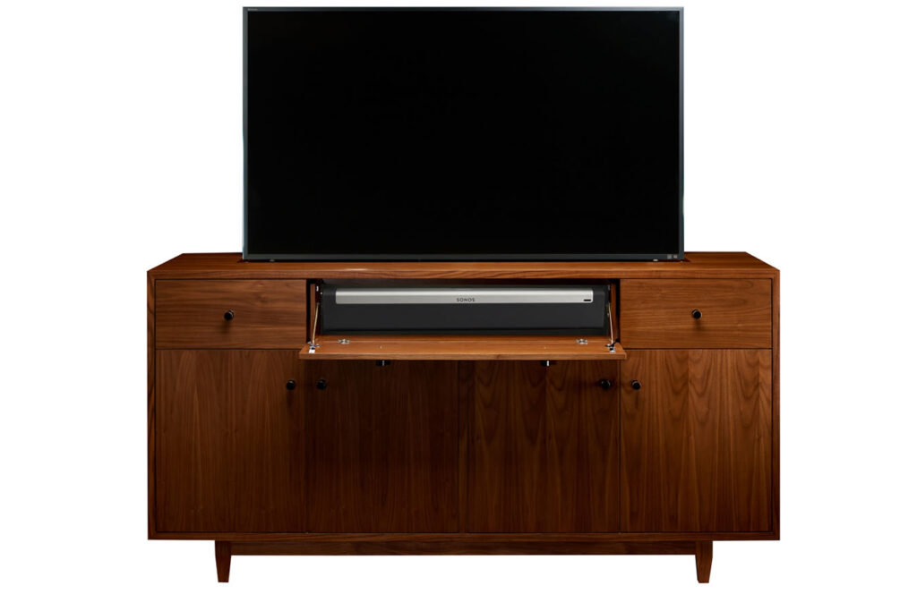 cabinet tronix tv lift cabinets hide tv and sound bar