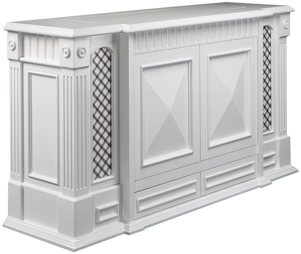 custom painted finish white satin
