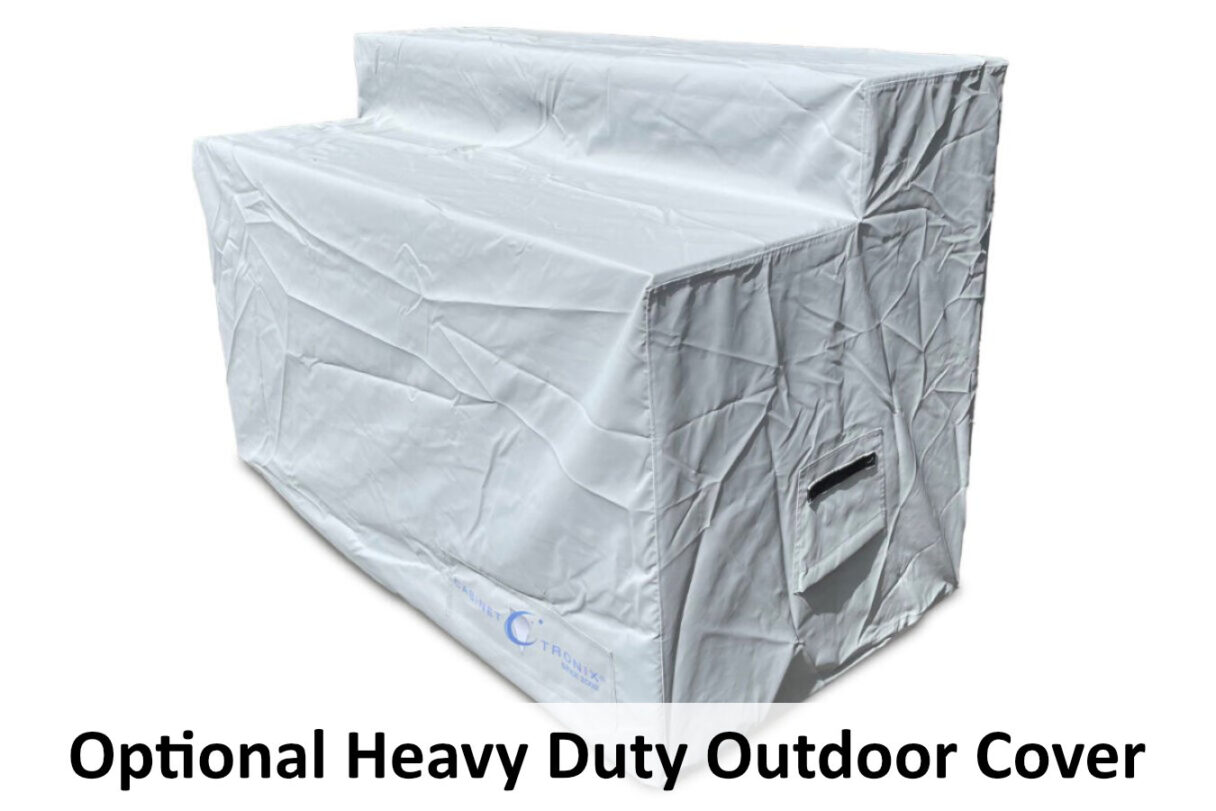 optional heavy duty cover for outdoor tv lift bar cabinet