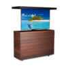 outdoor 65" motorized hidden tv lift ipe cabinet & aluminum top