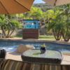 outdoor 75” to 77" motorized hidden tv lift cabinet with aluminum top