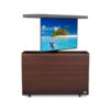 outdoor 75” to 77" motorized hidden tv lift cabinet with aluminum top