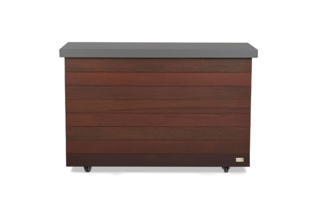 outdoor 65" motorized hidden tv lift ipe cabinet & aluminum top