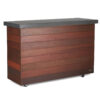 outdoor 65" motorized hidden tv lift ipe cabinet & aluminum top
