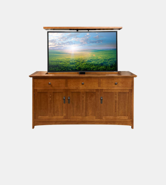 craftsman hidden tv lift cabinet furniture 01c