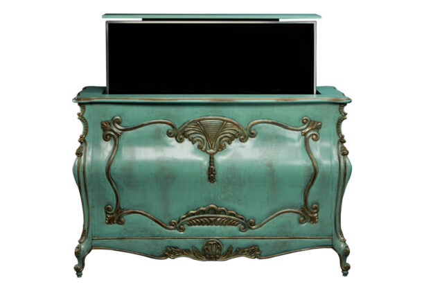 chateau bombay french grandeur tv lift cabinet
