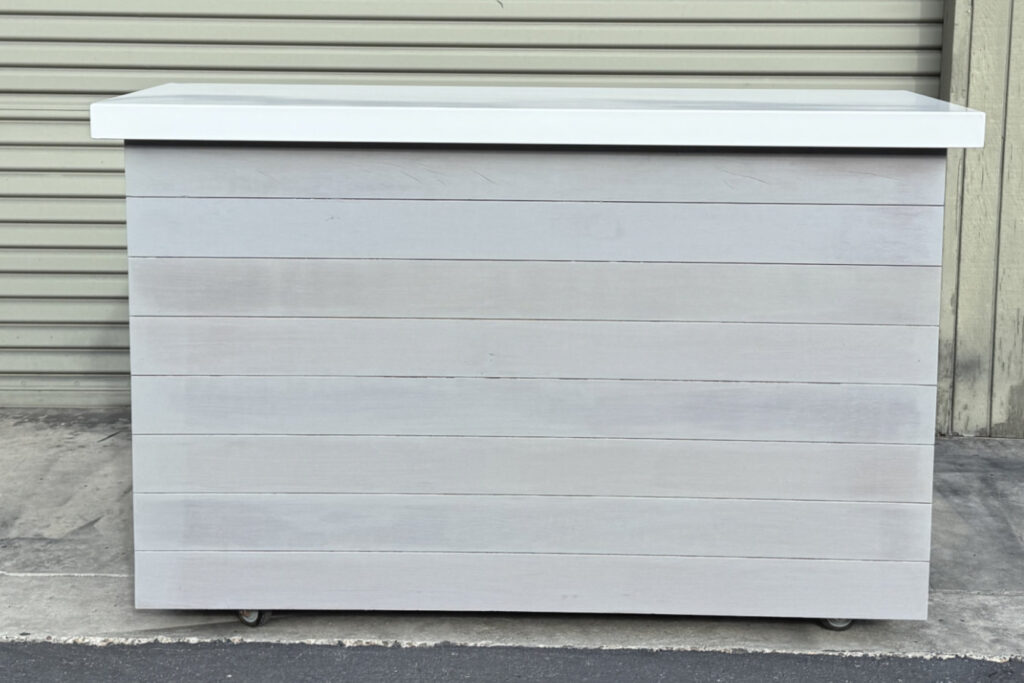 light grey ipe t top outdoor tv lift cabinet 04