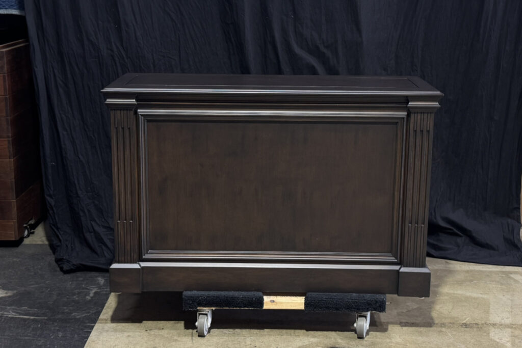small ritz flip top hidden tv lift cabinet 01