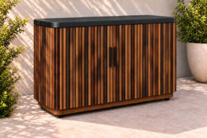 del mar 65 inch outdoor tv lift cabinet ipe hardwood