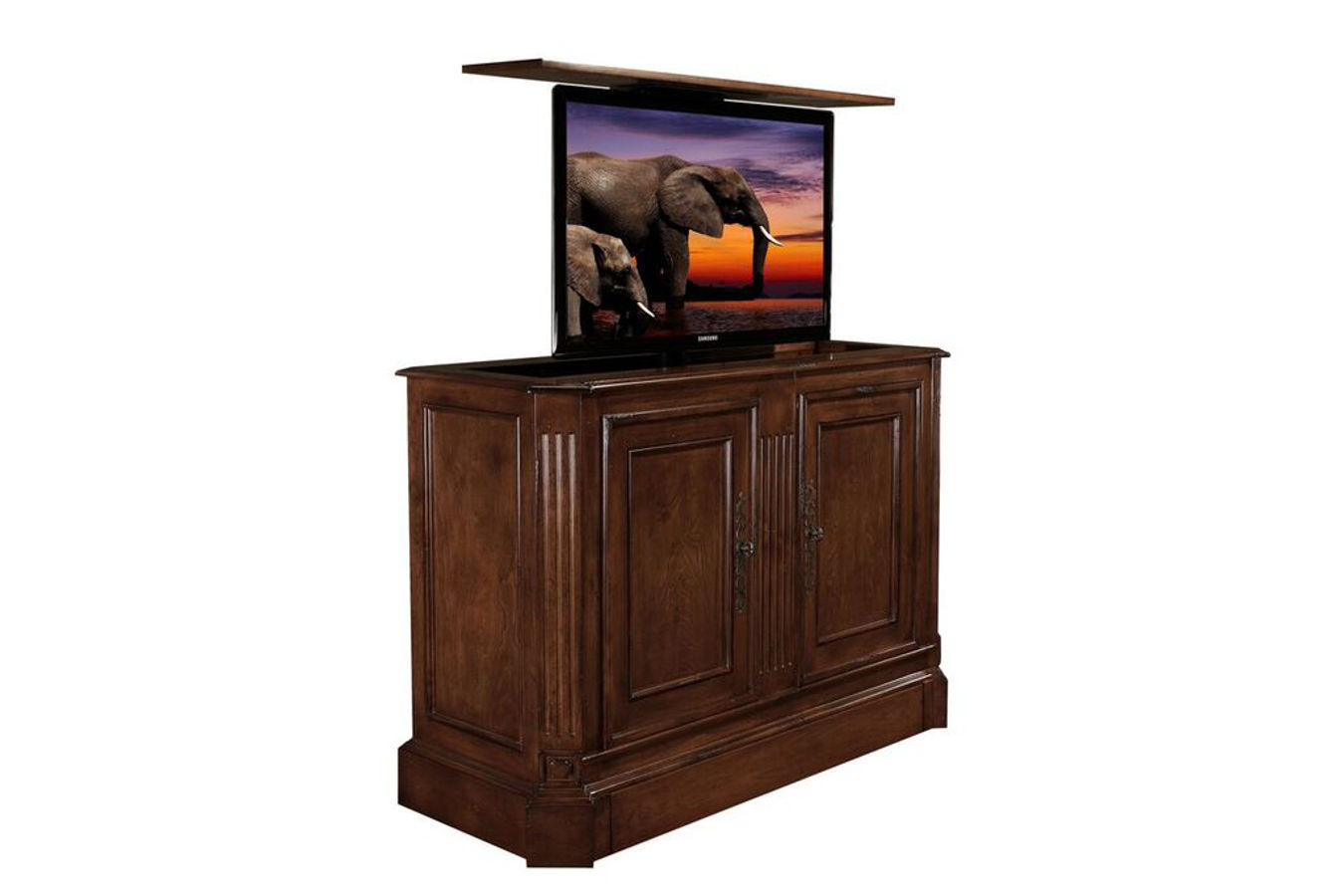 Mission Viejo TV lift kit furniture with flat screen