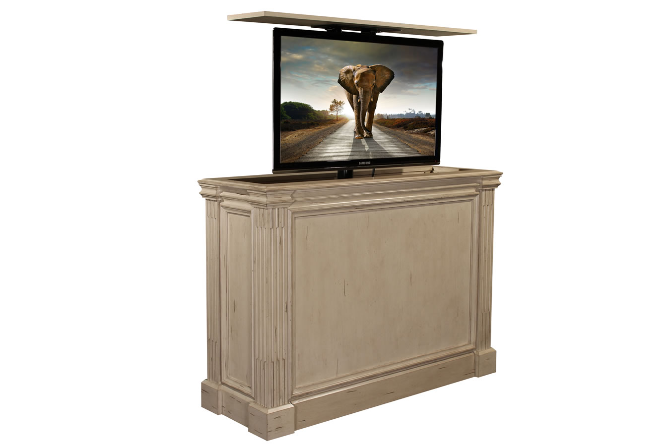 Hidden Tv Cabinet Pop Up Tv Cabinet Transitional TV Cabinets