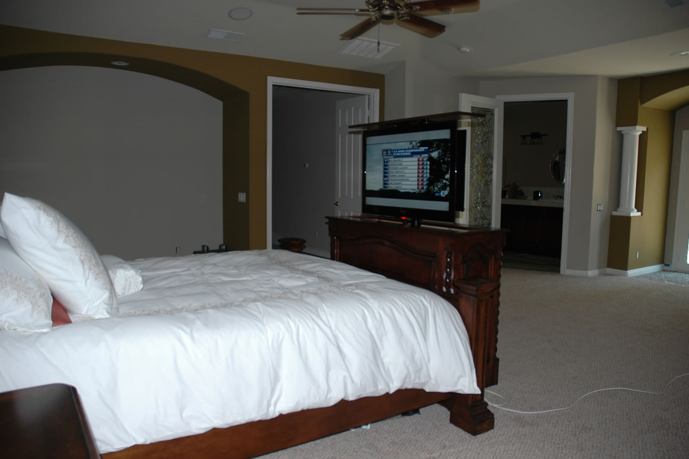 End Of Bed Tv Lift Cabinet Coronado At The Foot Of The Bed