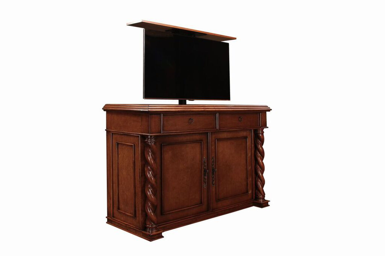 Television furniture that has remote lift kit